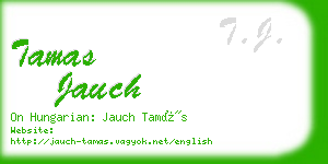 tamas jauch business card